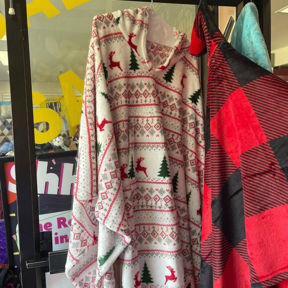 Blanket Hoodie Kids Comfy Oodie Wearable Blanket Sherpa Warm Cozy Oversized Blan - Picture 3 of 8